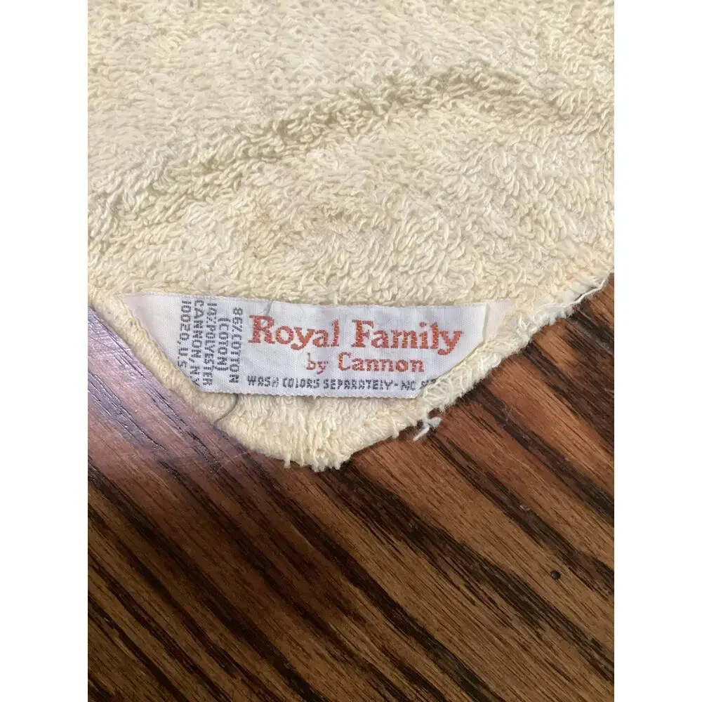 Vntg Royal Family By Cannon Pastel Bouquet Washcloth